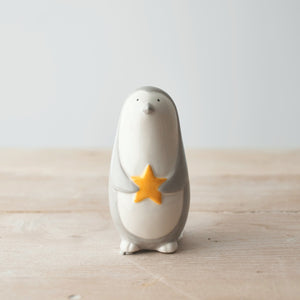 Ceramic Penguin with a Star