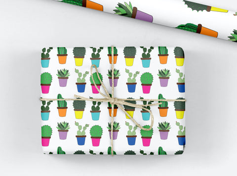 Cactus and Succulent Gift Wrap