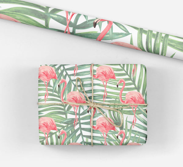 Tropical Flamingo Gift Wrap