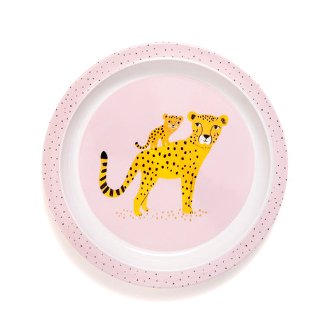 Leopard melamine plate