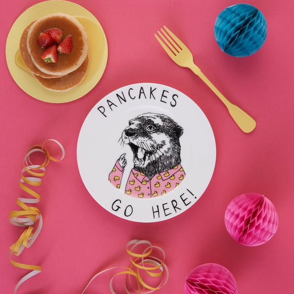 'Pancakes Go Here' Side Plate