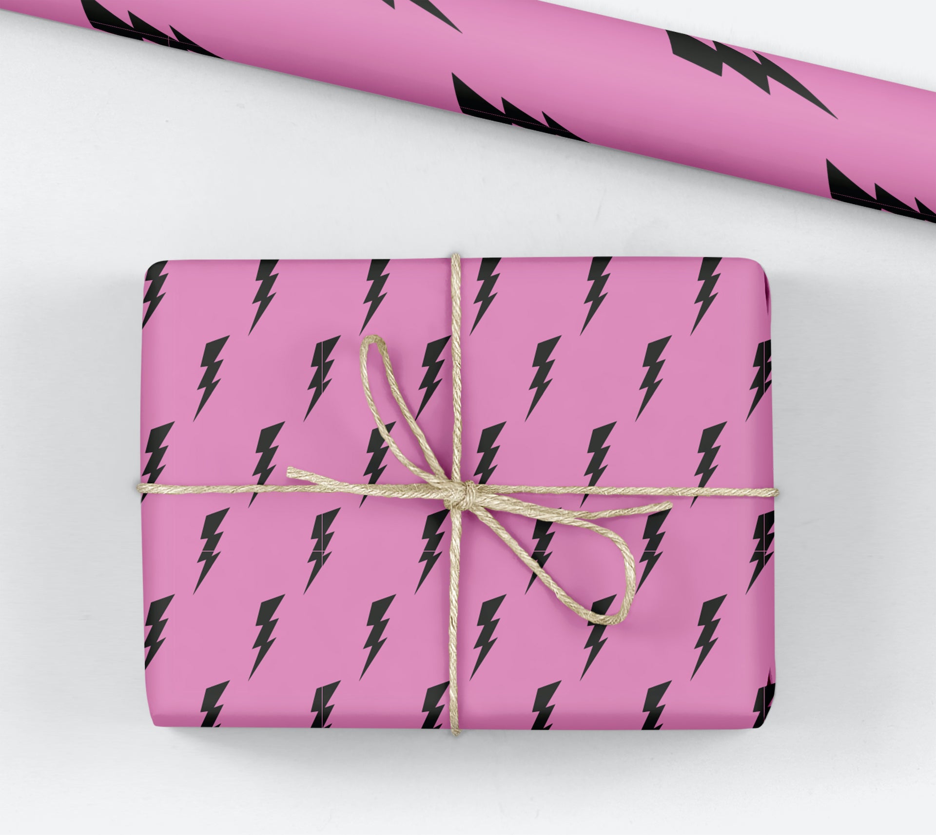 Pink Lightning Gift Wrap