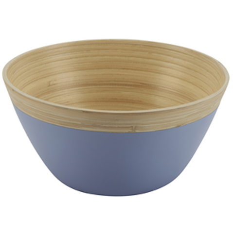 Blue Bamboo Salad Bowl