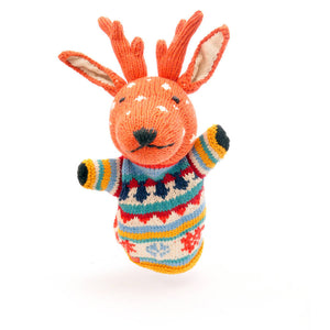 Reindeer Fair Isle Jumper Hand Puppet