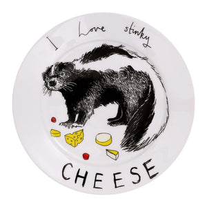 'I Love Stinky Cheese' Side Plate